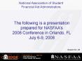 The following is a presentation prepared for NASFAAs 2008 Conference in Orlando, FL July 69, 2008 PowerPoint PPT Presentation
