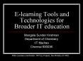 Elearning Tools and Technologies for Broader IT education PowerPoint PPT Presentation