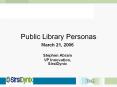 Public Library Personas PowerPoint PPT Presentation