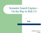Semantic Search Engines 