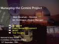Managing the Gemini Project PowerPoint PPT Presentation
