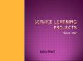 Service Learning Projects PowerPoint PPT Presentation