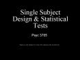 Single Subject Design PowerPoint PPT Presentation