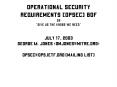 Operational Security Requirements opsec BOF or Give Us The Knobs We Need PowerPoint PPT Presentation