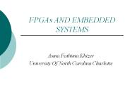 FPGAs AND EMBEDDED SYSTEMS