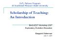 Scholarship of Teaching: An Introduction PowerPoint PPT Presentation