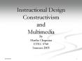 Instructional Design Constructivism and Multimedia PowerPoint PPT Presentation
