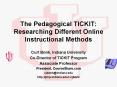 The Pedagogical TICKIT: Researching Different Online Instructional Methods PowerPoint PPT Presentation