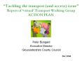 Tackling the transport and access issue Report of virtual Transport Working Group ACTION PLAN PowerPoint PPT Presentation