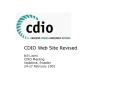 CDIO Web Site Revised PowerPoint PPT Presentation