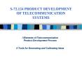 S-72.124 PRODUCT DEVELOPMENT OF TELECOMMUNICATION SYSTEMS PowerPoint PPT Presentation