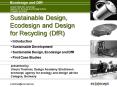 Sustainable Design, Ecodesign and Design for Recycling DfR PowerPoint PPT Presentation