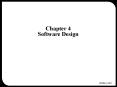 Chapter 4 Software Design PowerPoint PPT Presentation