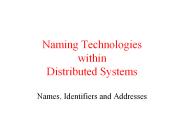 Naming Technologies within Distributed Systems