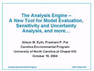 Carolina Environmental Program UNC Chapel Hill