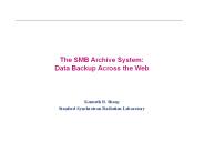 The SMB Archive System: Data Backup Across the Web