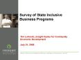 Survey of State Inclusive Business Programs PowerPoint PPT Presentation