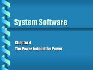 System Software