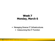 Week 7 Monday, March 6