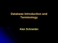 Database Introduction and Terminology PowerPoint PPT Presentation