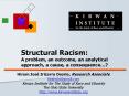 Structural Racism: A problem, an outcome, an analytical approach, a cause, a consequence PowerPoint PPT Presentation