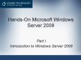 HandsOn Microsoft Windows Server 2008 PowerPoint PPT Presentation