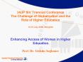 IAUP XIV Triennial Conference The Challenge of Globalization and the Role of Higher Education 1015 J PowerPoint PPT Presentation