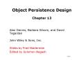 Object Persistence Design Chapter 13 PowerPoint PPT Presentation