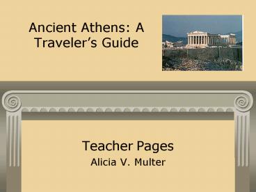Ancient Athens: A Travelers Guide