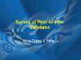 Survey of PeertoPeer Database PowerPoint PPT Presentation