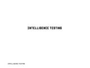Intelligence Testing