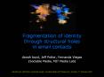 Fragmentation of identity through structural holes in email contacts PowerPoint PPT Presentation