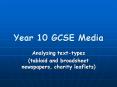 Year 10 GCSE Media PowerPoint PPT Presentation