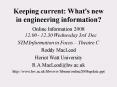 Keeping current: What's new in engineering information PowerPoint PPT Presentation