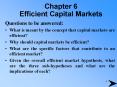 Chapter 6 Efficient Capital Markets PowerPoint PPT Presentation
