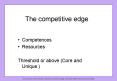 The competitive edge PowerPoint PPT Presentation