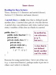 Inner classes