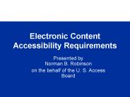Electronic Content Accessibility Requirements