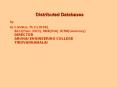 Distributed Databases PowerPoint PPT Presentation