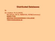 Distributed Databases