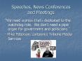 Speeches, News Conferences and Meetings PowerPoint PPT Presentation