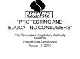 PROTECTING AND EDUCATING CONSUMERS PowerPoint PPT Presentation