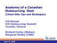 Anatomy of a Canadian Outsourcing Deal PowerPoint PPT Presentation
