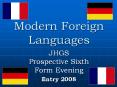 Modern Foreign Languages PowerPoint PPT Presentation