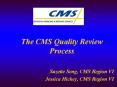 The CMS Quality Review Process PowerPoint PPT Presentation