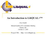 An Introduction to LibQUAL