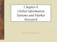 Chapter 6 Global Information Systems and Market Research PowerPoint PPT Presentation