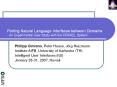 Porting Natural Language Interfaces between Domains - An Experimental User Study with the ORAKEL System - PowerPoint PPT Presentation