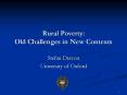 Rural Poverty: Old Challenges in New Contexts PowerPoint PPT Presentation