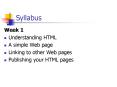 Syllabus PowerPoint PPT Presentation